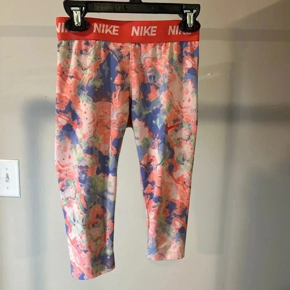 Nike children’s capris multi color size 6 - Picture 1 of 12